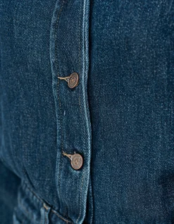 Jeans-Overall im Washed-Out Look