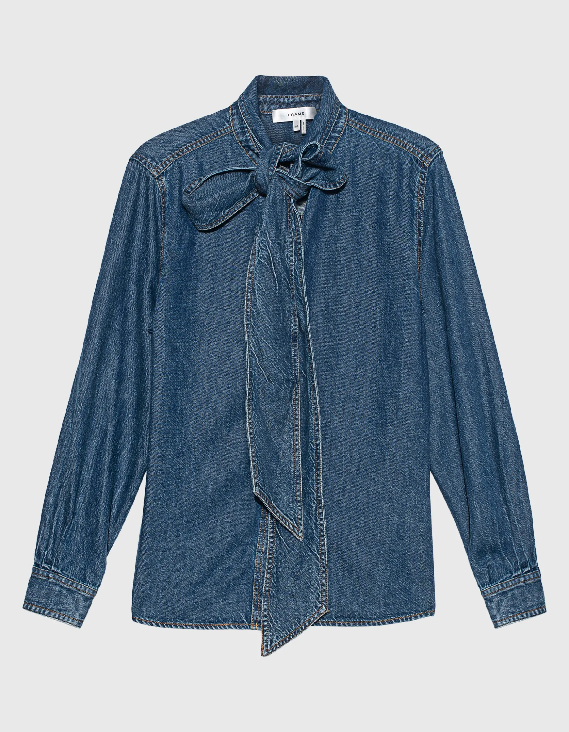 Jeans-Schluppen-Bluse