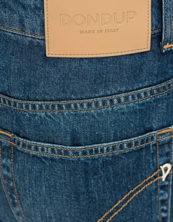 Jeans-Shorts mit Bundfalten