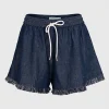 Jeans-Shorts Rhiannon mit Fransen