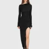 Jersey Maxi-Kleid Ciro mit Schlitz
