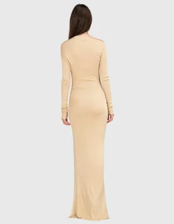Jersey Maxi-Kleid Ciro mit Schlitz