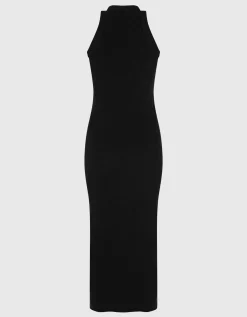 Jersey-Midi-Kleid mit Raffungen