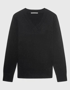 Kaschmir Pullover mit V-Ausschnitt
