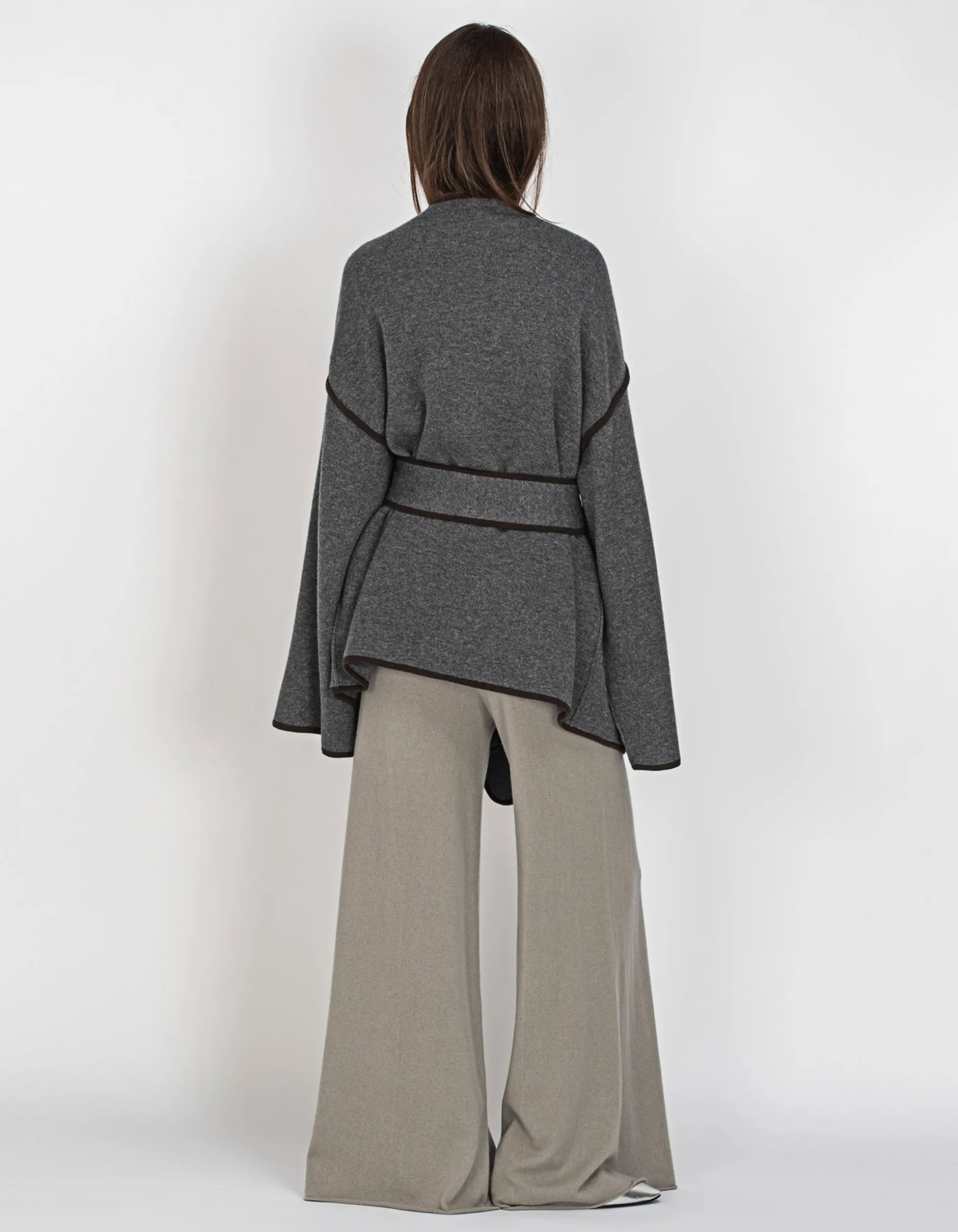 Kaschmir-Jacke mit Bindegürtel