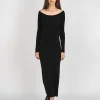 Kaschmir-Kleid mit U-Boot Ausschnitt