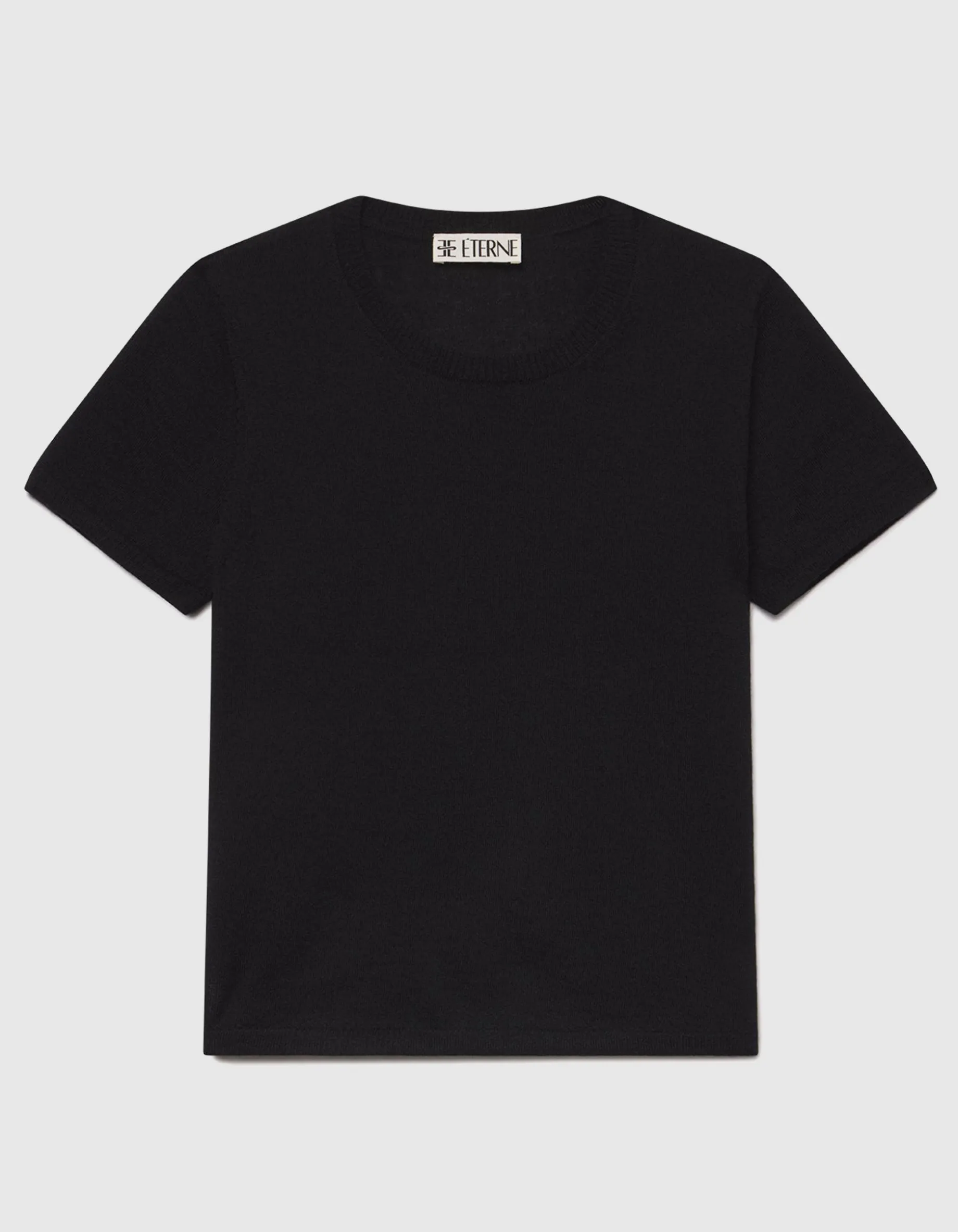 Kaschmir-Kurzarm-Shirt