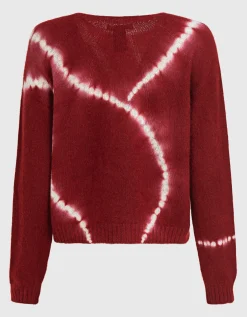 Kaschmirpullover im Batik-Design