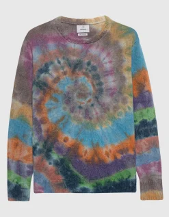 Kaschmir-Pullover mit Batik-Muster