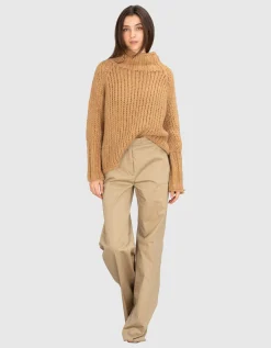 Kaschmir-Pullover mit Stehkragen
