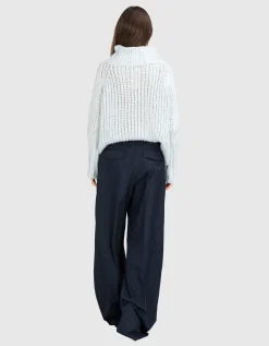 Kaschmir-Pullover mit Stehkragen