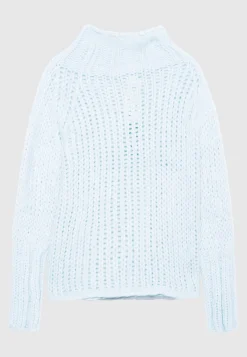 Kaschmir-Pullover mit Stehkragen