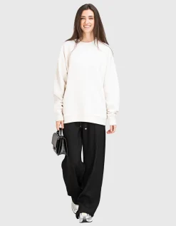 Kaschmir-Sweatshirt mit Rundhalsausschnitt