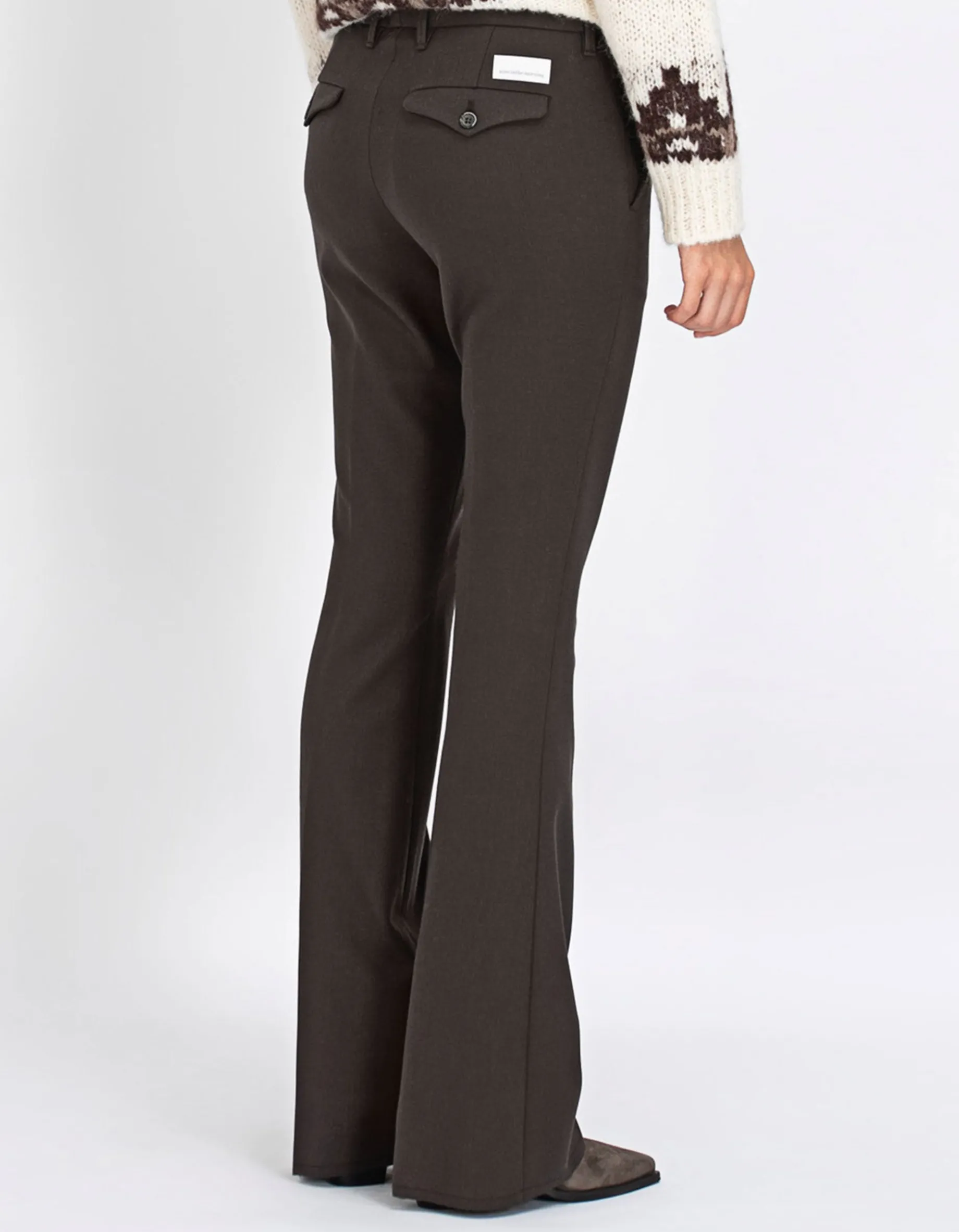 Kick-Flare Chino-Hose