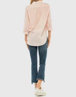 Kick-Flare Cropped Jeans mit offenem Saum