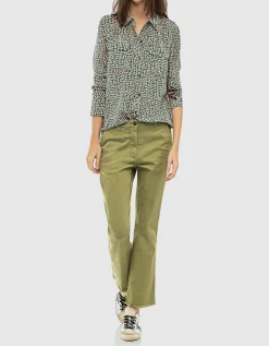 Kick-Flare Hose mit offenem Saum