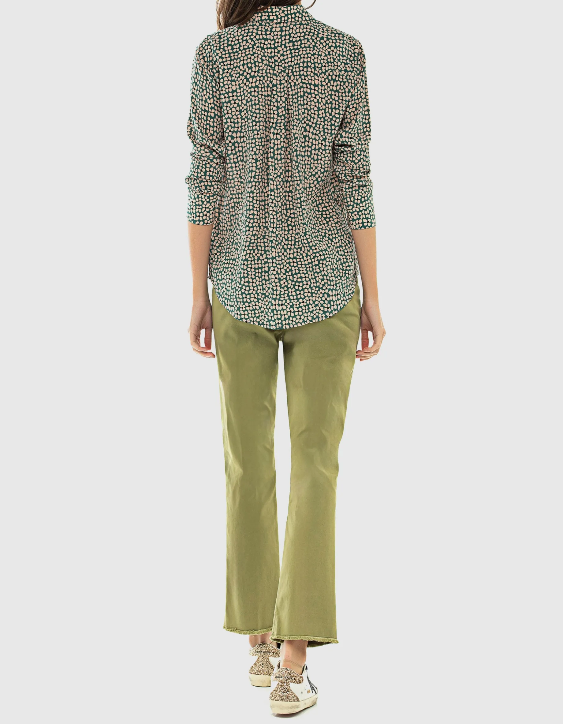 Kick-Flare Hose mit offenem Saum