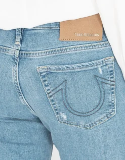 Kick-Flare Jeans Halle mit offenem Saum