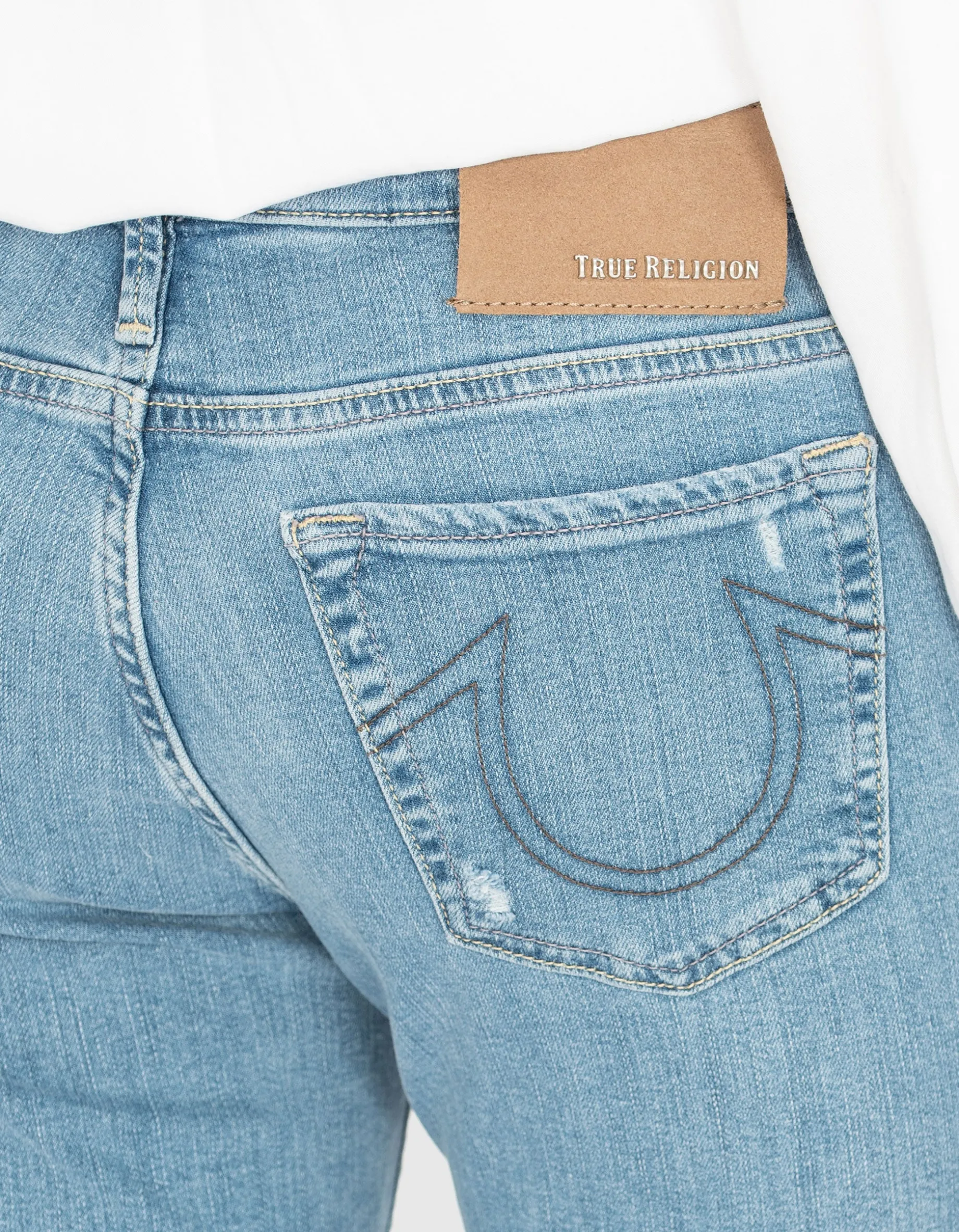 Kick-Flare Jeans Halle mit offenem Saum