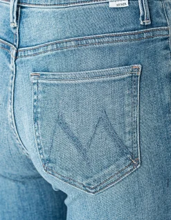Kick-Flare Jeans mit offenem Saum