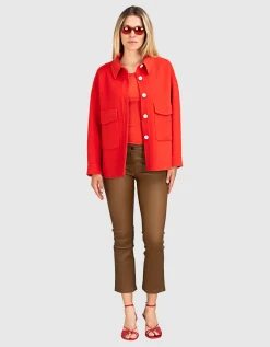 Kick-Flare Lammleder-Hose Lively
