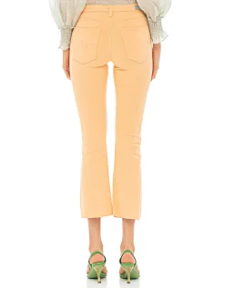 Kick-Flare-Jeans mit offenem Saum