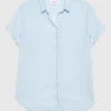 Kurzarm Oversize-Bluse