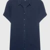 Kurzarm Oversize-Bluse Channing