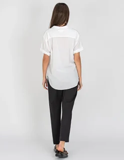 Kurzarm Oversize-Bluse Channing