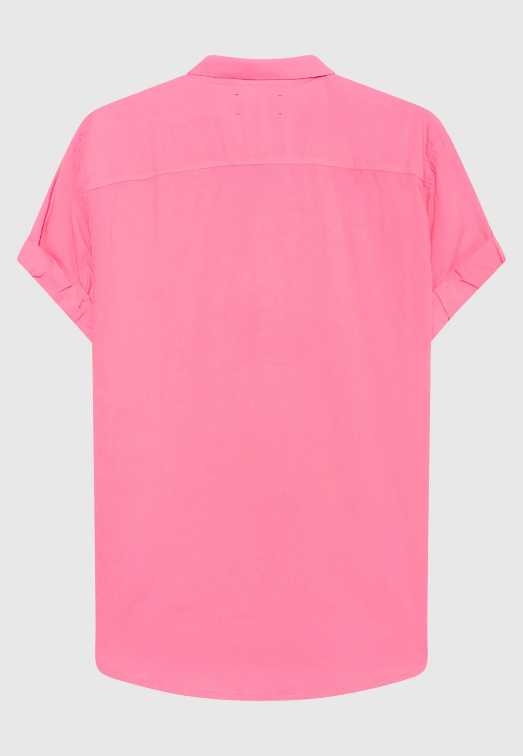 Kurzarm-Bluse Channing mit abgerundetem Saum