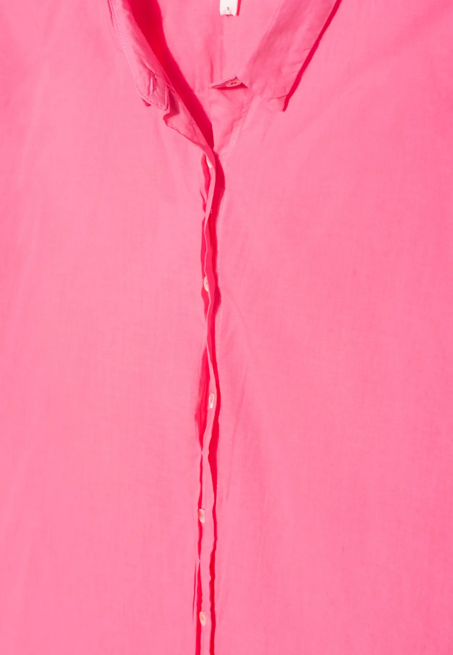 Kurzarm-Bluse Channing mit abgerundetem Saum