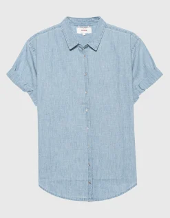 Kurzarm-Jeans Bluse Channing