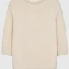 Kurzarm-Woll-Kaschmir-Mix Feinstrickpullover