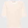 Kurzarm-Woll-Kaschmir-Mix Pullover