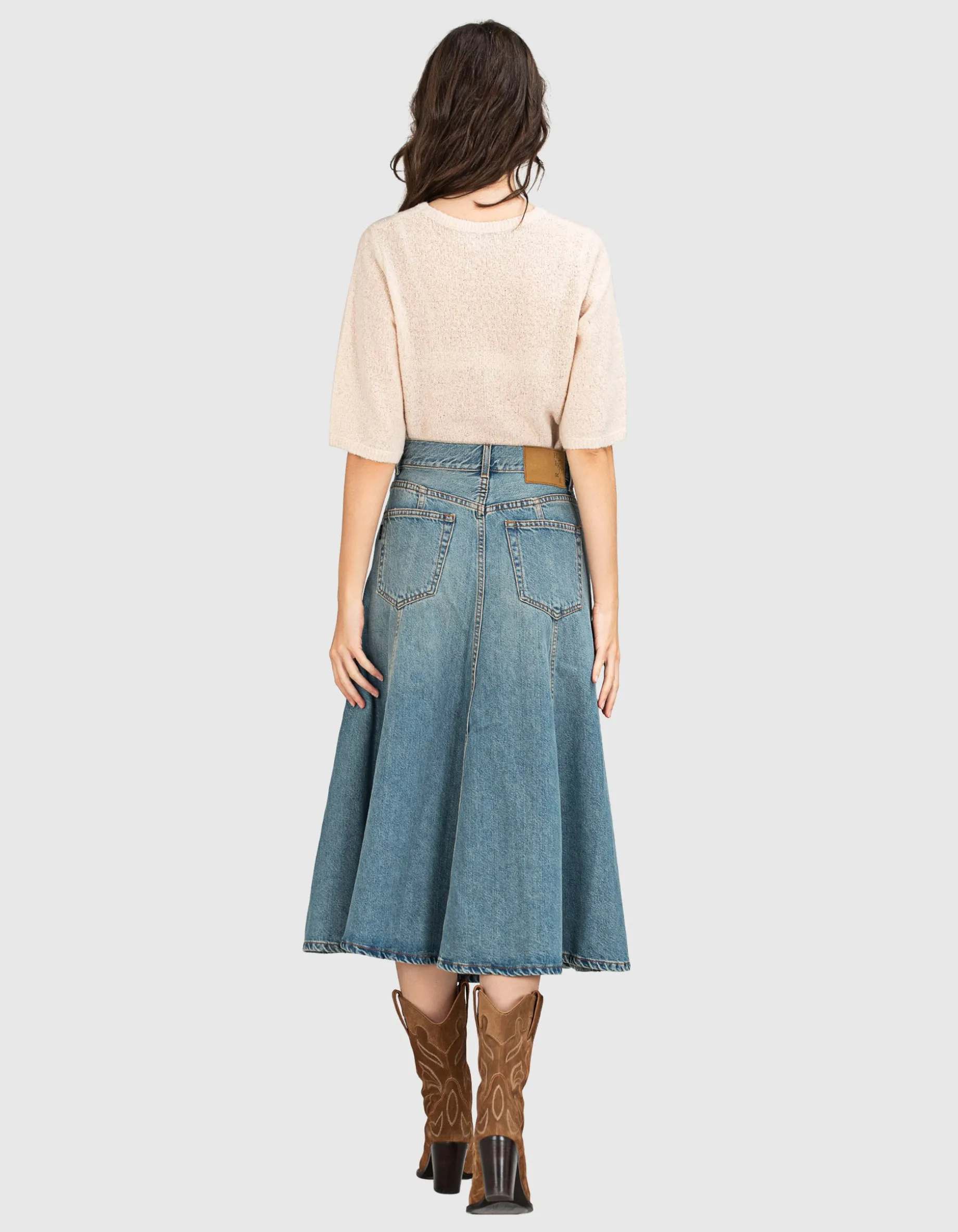 Kurzarm-Woll-Kaschmir-Mix Pullover
