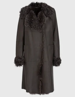 Lammleder-Shearling-Mantel