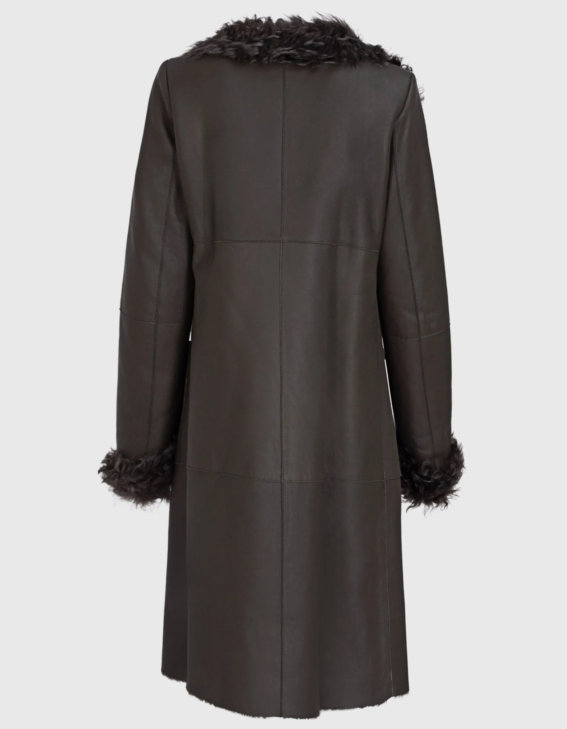 Lammleder-Shearling-Mantel