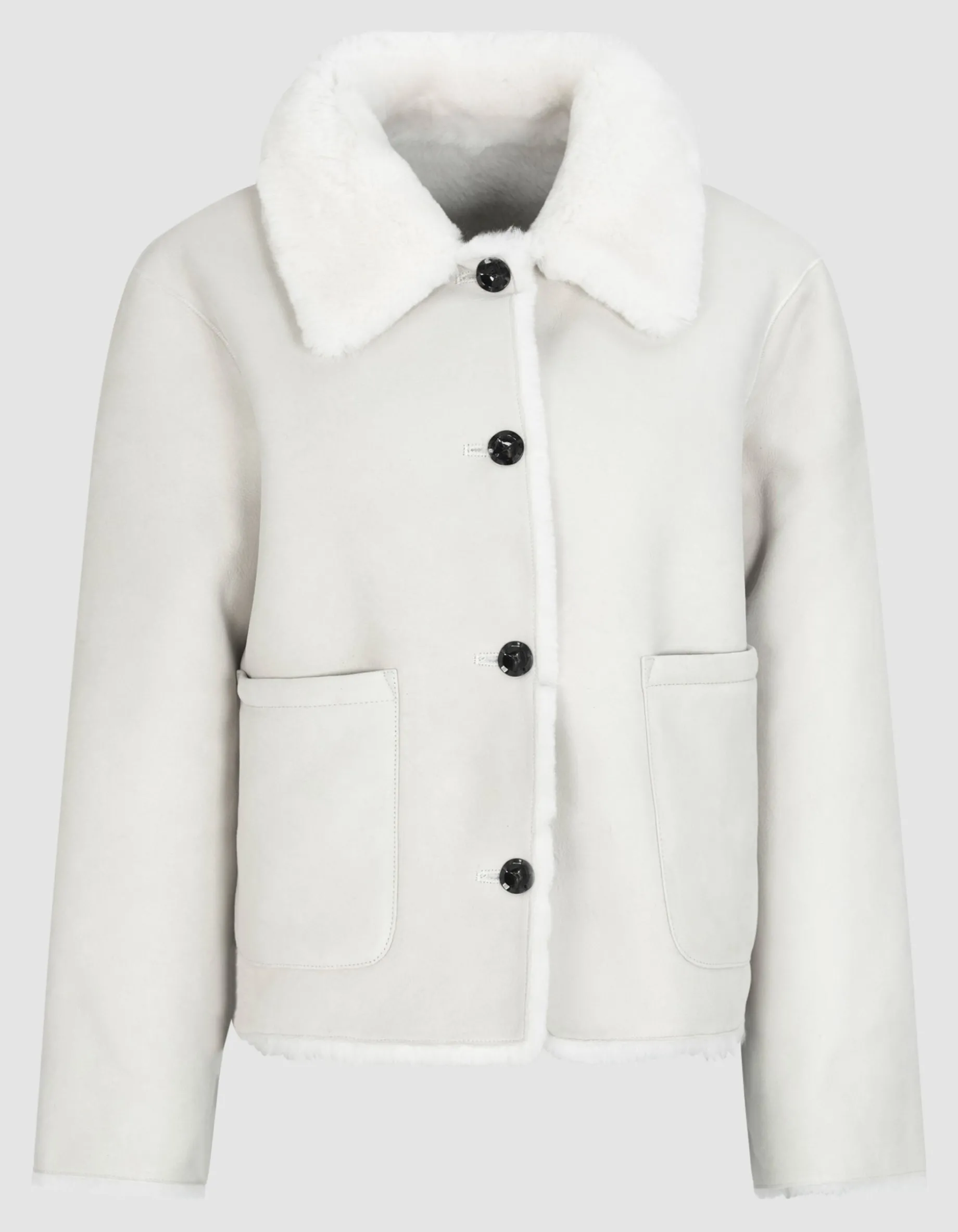 Lammleder-Shearling-Wendejacke