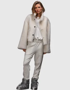 Lammleder-Shearling-Wendejacke