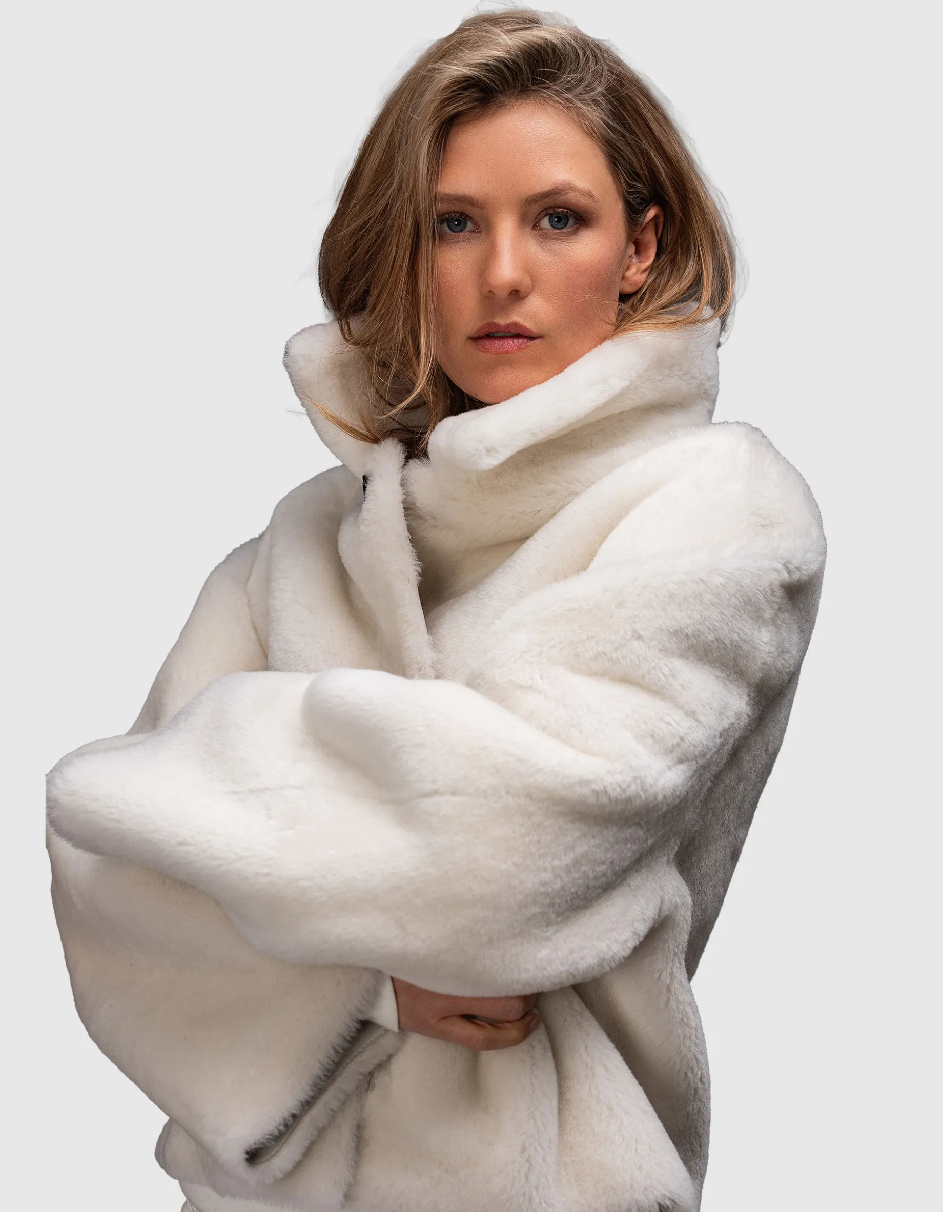 Lammleder-Shearling-Wendejacke