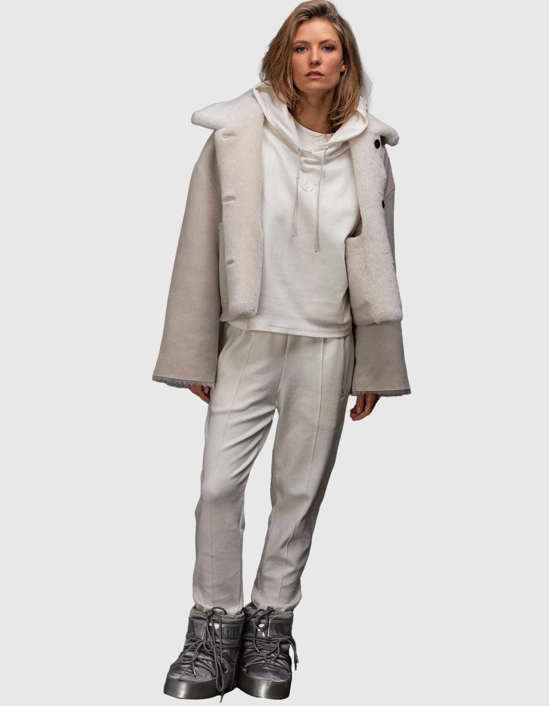 Lammleder-Shearling-Wendejacke