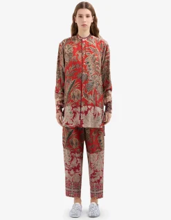 Lange Seiden-Bluse