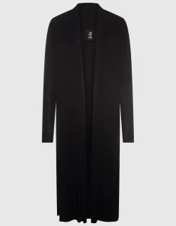 Langer Cardigan mit Eingrifftaschen