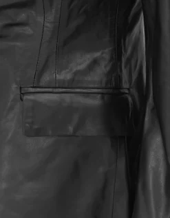 Leder-Blazer