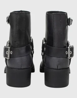 Leder-Boots mit Schnallen