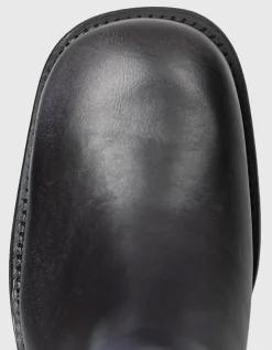 Leder-Boots mit Schnallen