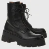Leder-Combat Boots