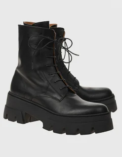 Leder-Combat Boots