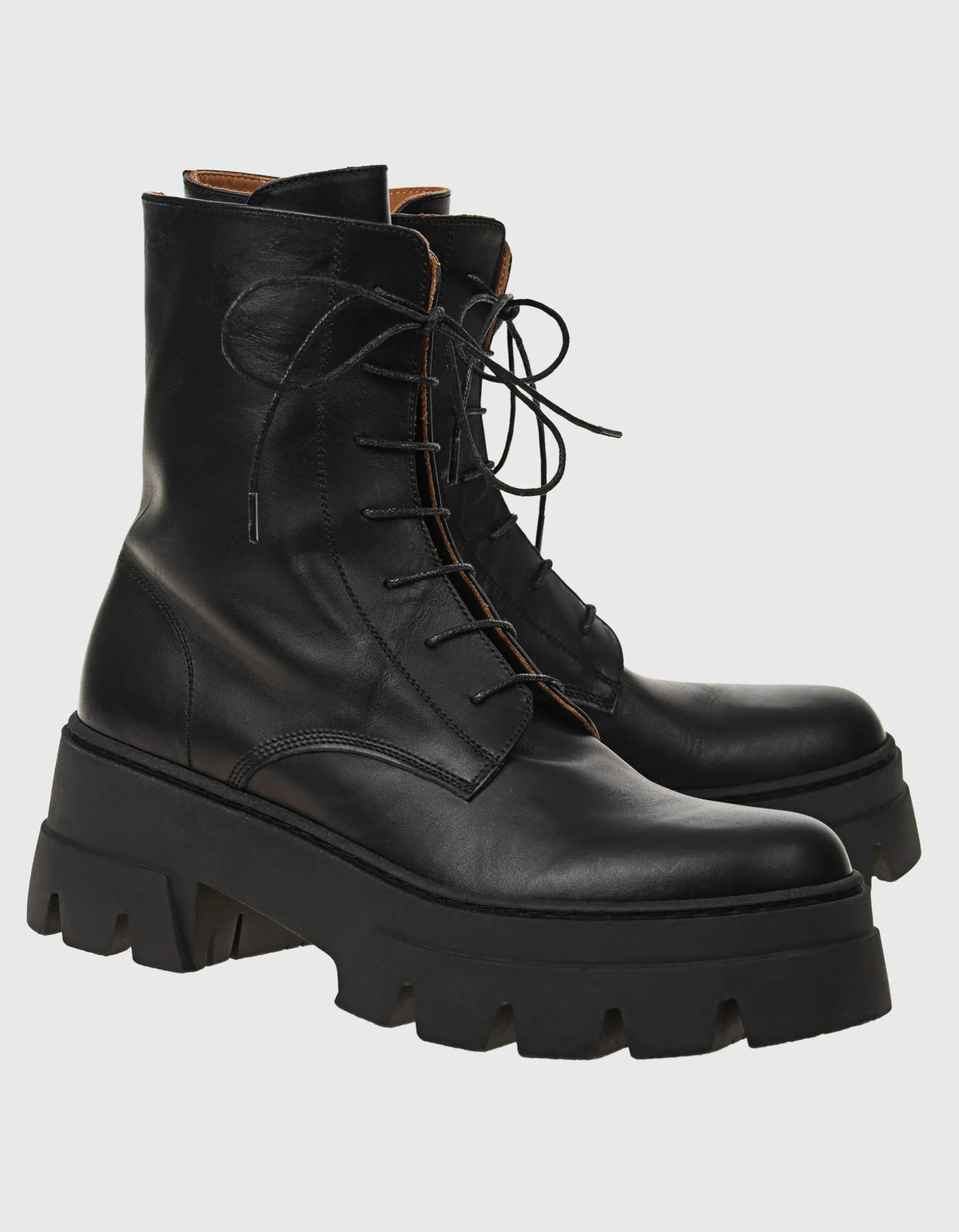Leder-Combat Boots
