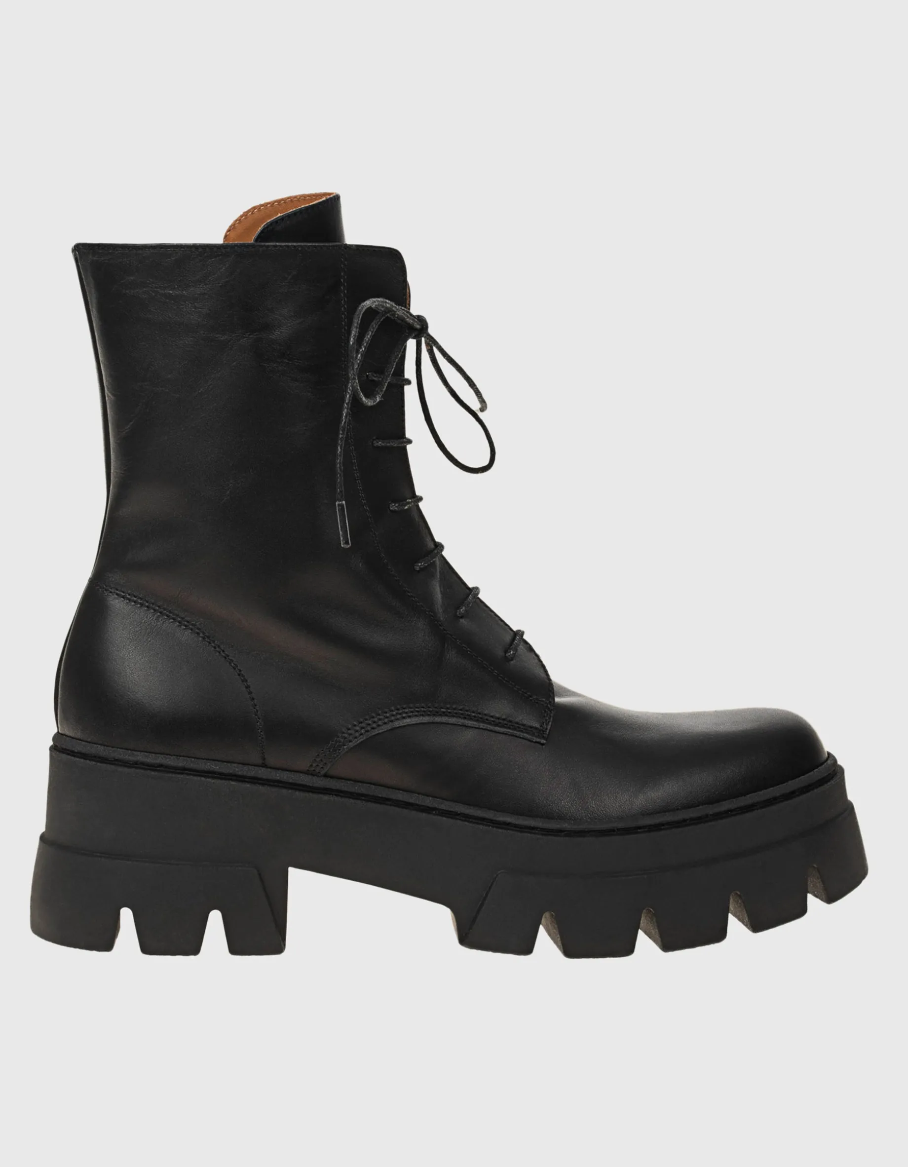 Leder-Combat Boots